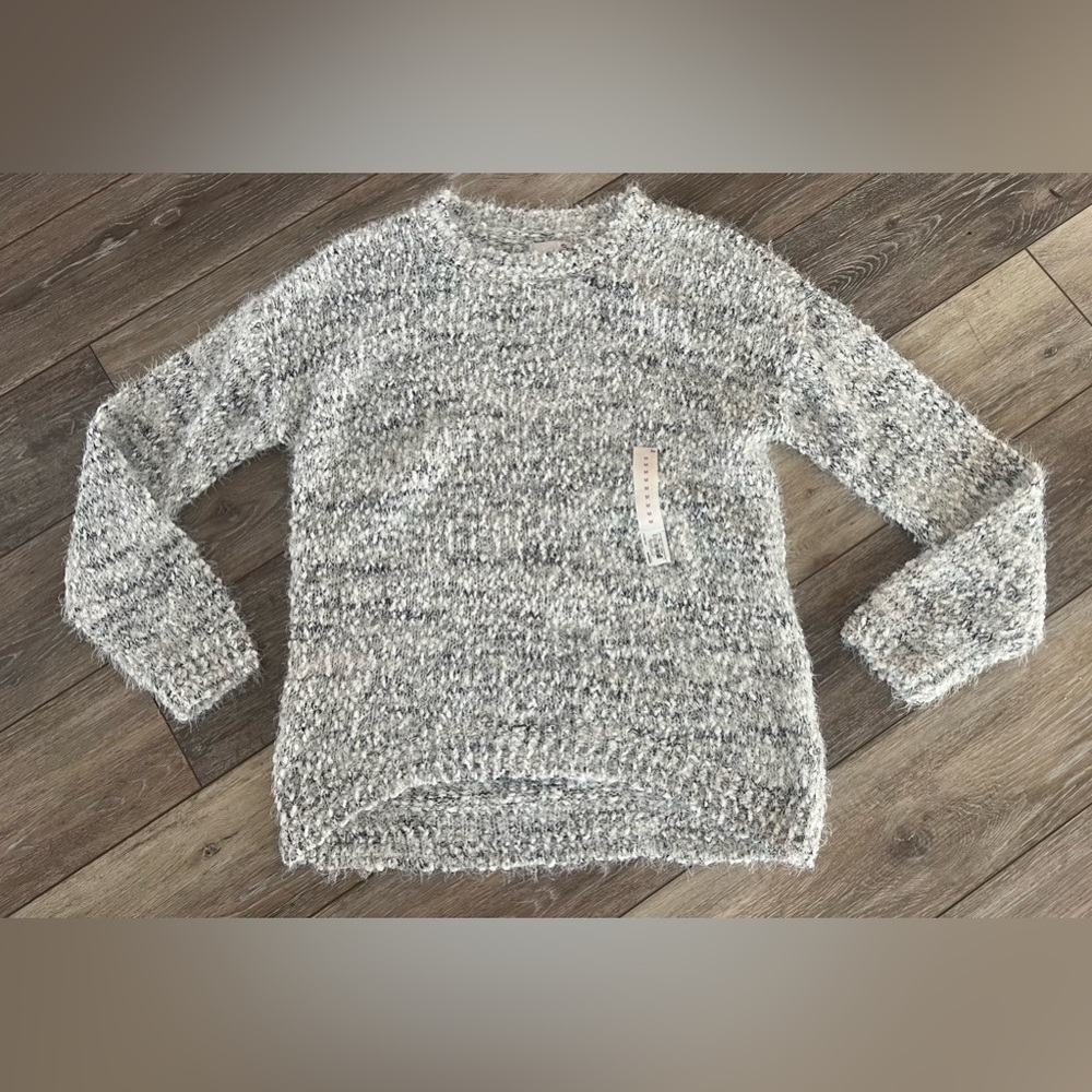 SO Grey Plush Sweater, medium